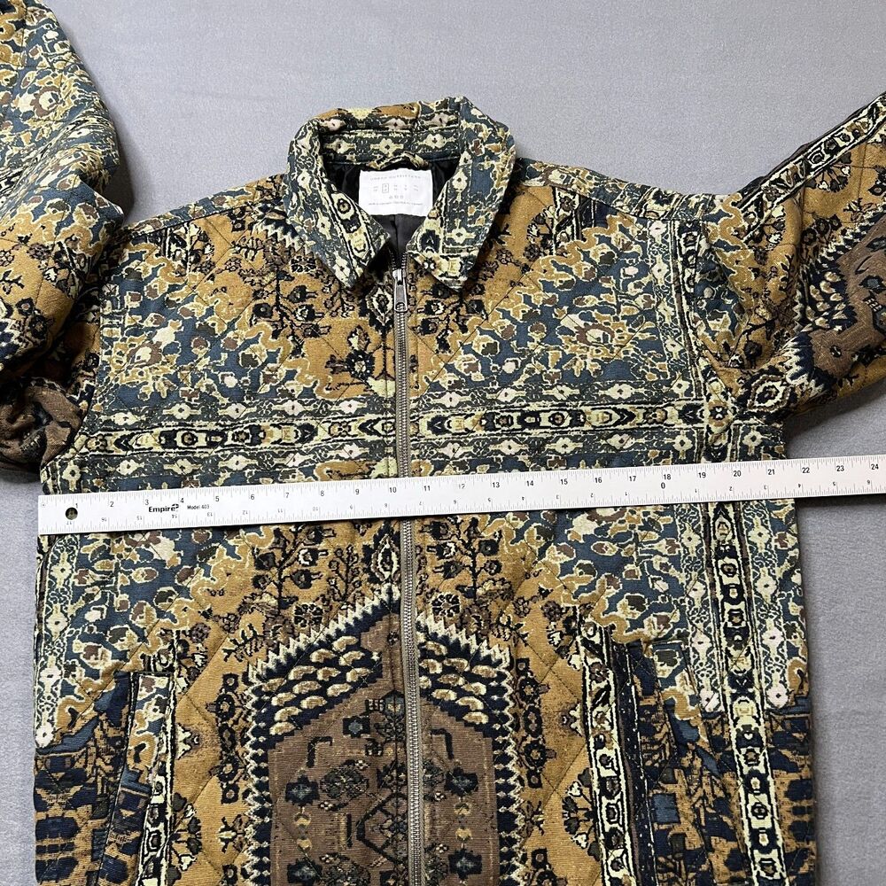 Urban Outfitters Quilted Harrington Jacket Men's Small Multicolor Printed Zip-Up - Picture 10 of 12